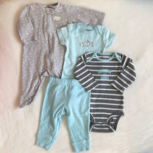Carter’s 4 Piece Bundle Baby Boy Clothes